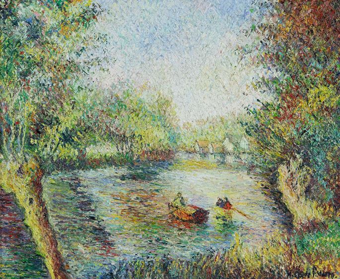 H. Claude Pissarro - La Barque de Paulémile à Cantepie | MasterArt